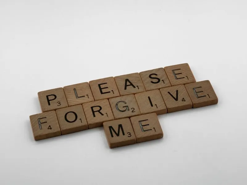 Forgive someone, or ask forgiveness, in person